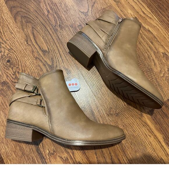 Bare Traps Mackenzie Ankle Booties – Tan | Women’s Size 9.5 NWOB Boho Casual - Picture 1 of 9